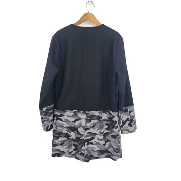 New Norman Russell Shirt Jacket Mens L? Black Camo Snap Front  SAMPLE - Picture 4 of 5